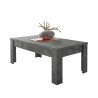 Tavolino basso moderno nero da caffè salotto 65x122cm Morris Urbino Offerta