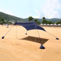 Tenda spiaggia mare portatile 2,3 x 2,3 m parasole anti UV Formentera