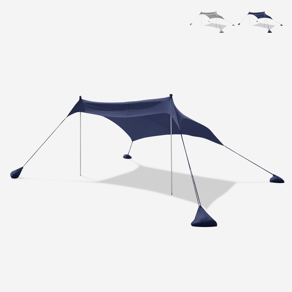 Tenda spiaggia mare portatile 2,3 x 2,3 m parasole anti UV Formentera