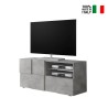 Mobile porta TV design moderno 121x42cm grigio cemento Petite Ct Dama Vendita