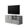 Mobile porta TV design moderno 121x42cm grigio cemento Petite Ct Dama Offerta