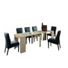 Consolle allungabile 54-252cm tavolo da pranzo moderno legno Hidalgo Saldi