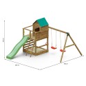 Parco giochi bambini giardino casetta scivolo altalene sabbiera Jarcas4 Catalogo