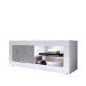 Mobile porta TV moderno bianco lucido grigio cemento Diver BC Basic Offerta