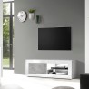 Mobile porta TV moderno bianco lucido grigio cemento Diver BC Basic Catalogo