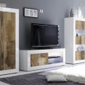 Mobile porta TV soggiorno living bianco lucido legno Diver BW Basic Catalogo