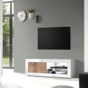 Mobile porta TV soggiorno living bianco lucido legno Diver BW Basic Stock