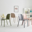 Sedia design moderno per cucina sala da pranzo ristorante Helene Stock
