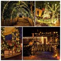 Luci solari decorative esterno catena luminosa 200 LED giardino balcone Natale terrazzo NestX Catalogo