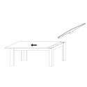Tavolo cucina allungabile bianco lucido legno 90x137-185cm Dyon Basic Sconti