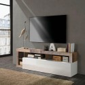 Mobile soggiorno porta TV  legno anta ribalta bianco lucido Dorian BP Catalogo