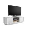 Mobile porta TV soggiorno bianco lucido moderno 138cm 2 ante Dener Ice Offerta