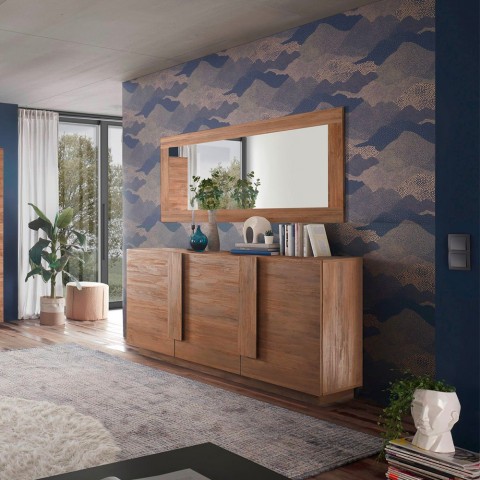Madia cucina soggiorno 3 ante in legno design moderno Jupiter MR M2 Promozione
