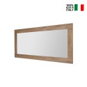 Specchio 75x170cm parete soggiorno con cornice in legno Amiral Jupiter Vendita