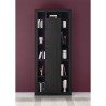 Libreria a colonna moderna nera in legno h217cm anta centrale Jote NR Sconti