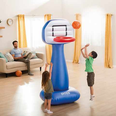 Canestro Basket Intex 57502 Gonfiabile con Palla per Casa e Giardino