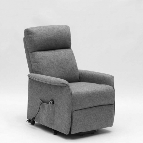 Poltrona relax elettrica 2 motori alzapersona Giorgia+ grigio II scelta