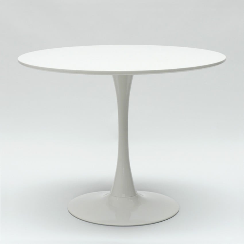 Tavolo Rotondo 70cm Sala Da Pranzo Design Scandinavo Tulip Bianco II Scelta