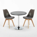 Tavolino Rotondo Nero 70x70cm Con 2 Sedie Interno Nordica Cosmopolitan Costo