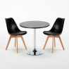Tavolino Rotondo Nero 70x70cm Con 2 Sedie Interno Nordica Cosmopolitan Acquisto