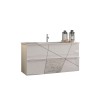 Mobile bagno 2 cassetti sospeso con lavabo bianco lucido Kelly Caratteristiche