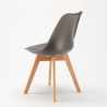 Tavolino Rotondo Nero 70x70cm Con 2 Sedie Interno Nordica Cosmopolitan 