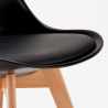Tavolino Rotondo Nero 70x70cm Con 2 Sedie Interno Nordica Cosmopolitan 
