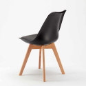 Tavolino Rotondo Nero 70x70cm Con 2 Sedie Interno Nordica Cosmopolitan 