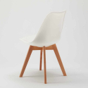 Tavolino Rotondo Bianco 70x70cm Con 2 Sedie Interno Nordica Long Island 