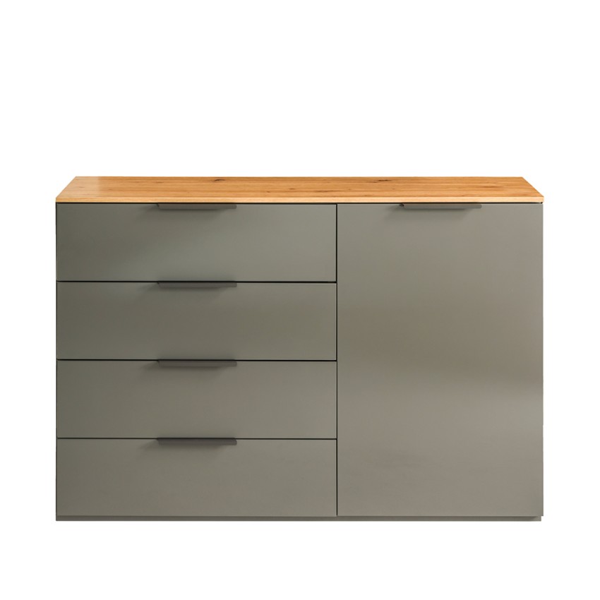 Adara credenza 80x43cm madia bianca 2 vani soggiorno camera cucina