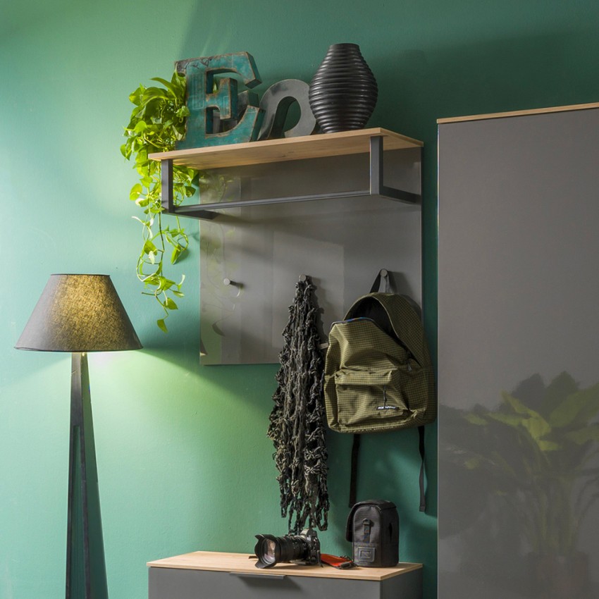 Appendiabiti da parete in legno Design Moderno Minimal Colore  Personalizzabile