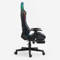 Poltrona sedia gaming ergonomica poggiapiedi LED RGB The Horde Comfort Costo