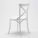 Tavolino Rotondo Bianco 70x70cm Con 2 Sedie Interno Vintage Long Island 