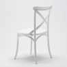 Tavolino Rotondo Bianco 70x70cm Con 2 Sedie Interno Vintage Long Island 