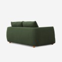 Divano 3 posti tessuto stile moderno nordico design 196cm verde Geert