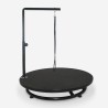 Tavolo Per Toelettatura Tosatura Cani Rotante Girevole 60 cm Diametro Pug