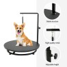 Tavolo Per Toelettatura Tosatura Cani Rotante Girevole 60 cm Diametro Pug