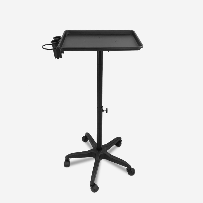 Carrello Portaoggetti Per Parrucchiere Portatile Nero 45,5 cm Blondy