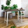 Tavolo bar alto sgabelli vintage industriale 120x60x61cm Catal Brush