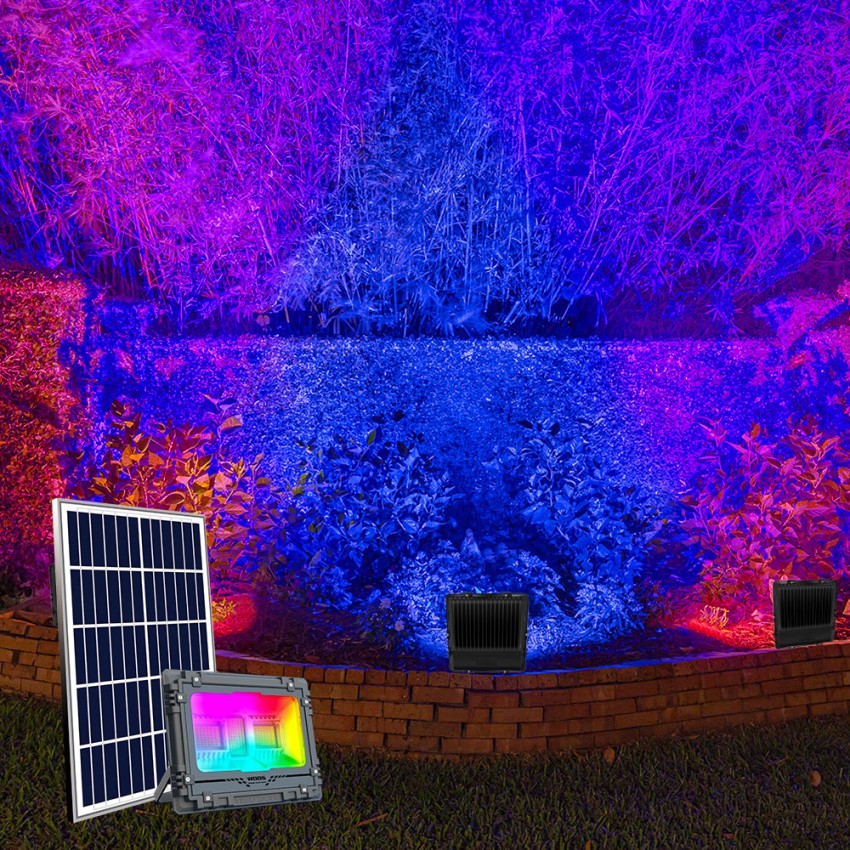 Faretto Solare da esterno a Led RGB