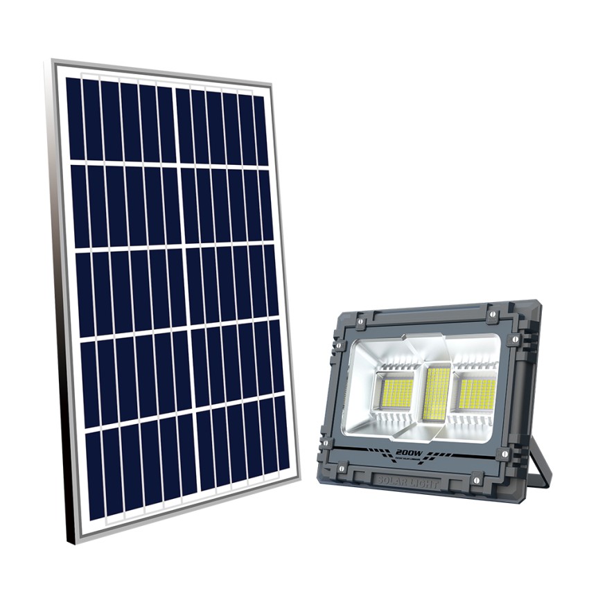 Faro Com Painel Solar Projetor LED Bluetooth Toscor L