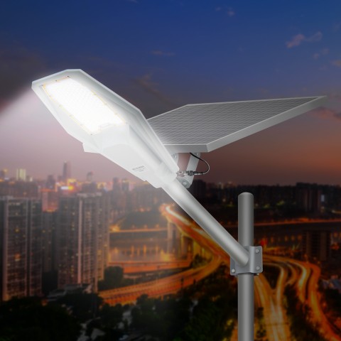Lampione LED stradale con pannello solare esterno e telecomando Runner Promozione