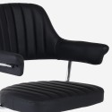 Sgabello bar cucina similpelle braccioli regolabile base cromata Tampa 