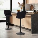 Sgabello da bar cucina design moderno regolabile in tessuto Calgary Scelta