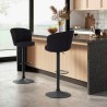 Sgabello da bar cucina design moderno regolabile in tessuto Calgary Scelta