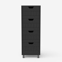 Armadietto cassettiera bagno multifunzionale 4 cassetti moderna Servez Costo