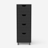 Armadietto cassettiera bagno multifunzionale 4 cassetti moderna Servez Costo