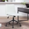 Sedia ufficio design regolabile ergonomica tessuto bianco Zolder Light Vendita