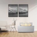 Camino a bioetanolo interno esterno da terra 100x40x40cm Caravaggio Saldi