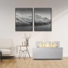 Camino a bioetanolo interno esterno da terra 100x40x40cm Caravaggio Saldi